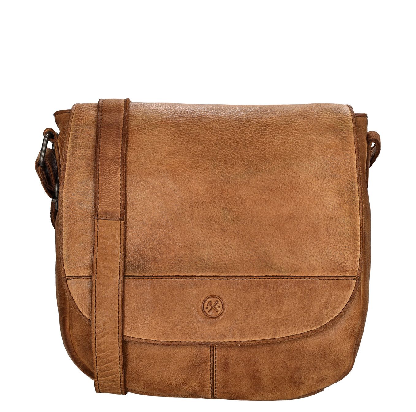 Hide Stitches Idaho schoudertas bruin