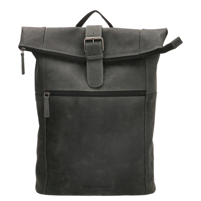 Hide & Stitches Idaho Rolltop Backpack 15,6" black
