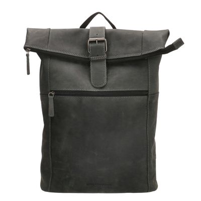 Hide & Stitches Idaho Rolltop Backpack 15,6" black