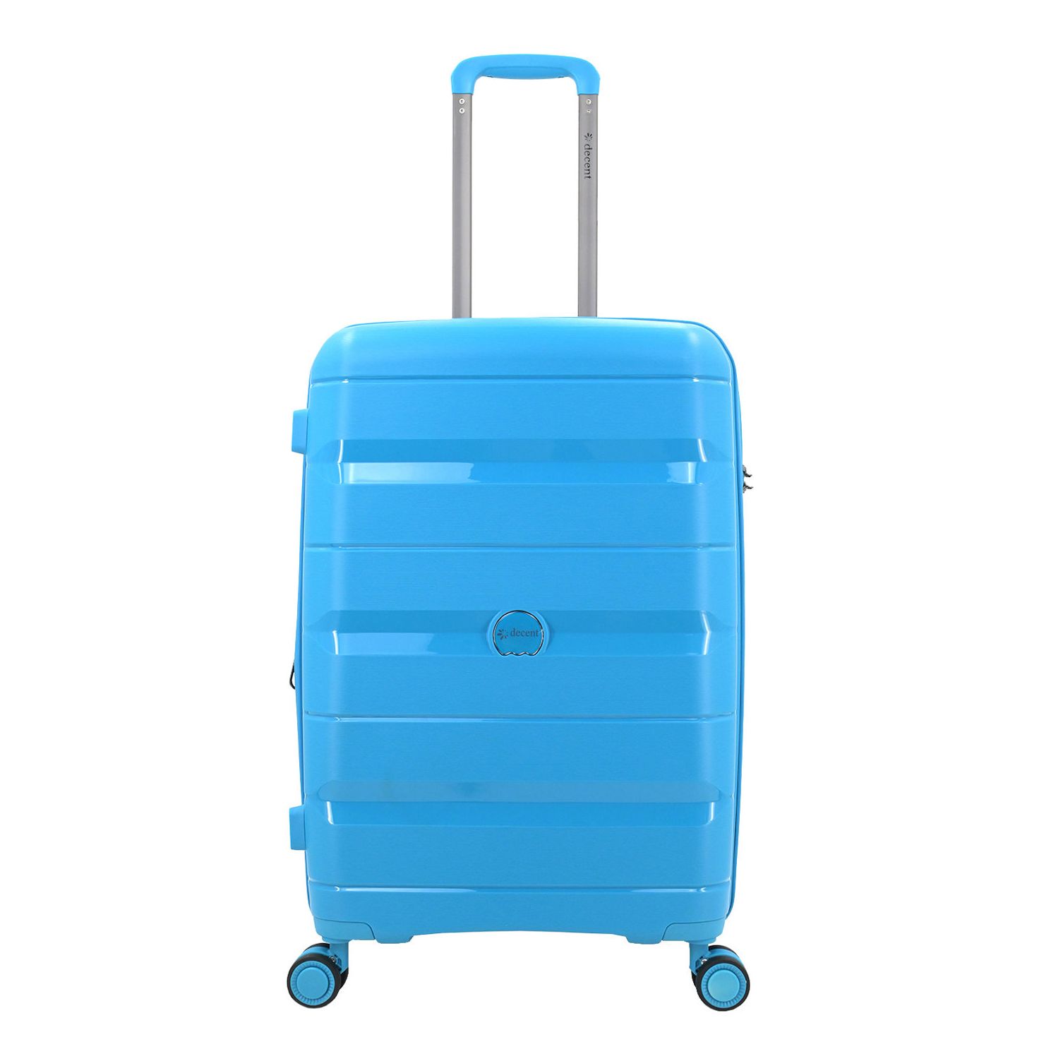 Decent Straight-Line Medium Trolley petrol blue hardcase koffer lichtgewicht koffer
