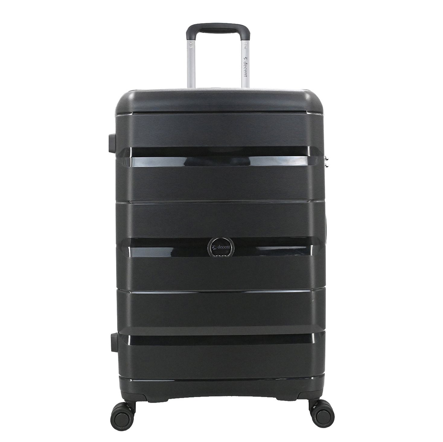 Decent Straight-Line Large Trolley black hardcase koffer lichtgewicht koffer