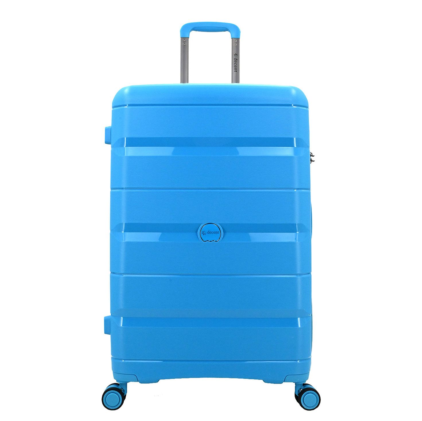 Decent Straight-Line Large Trolley petrol blue hardcase koffer lichtgewicht koffer