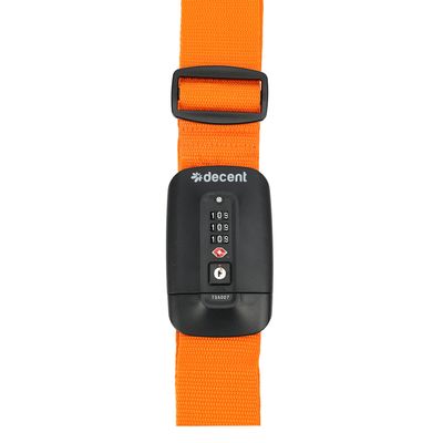 Decent Luggagestrap TSA-Lock orange