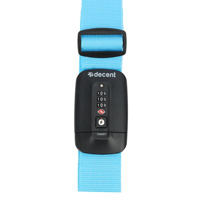Decent Luggagestrap TSA-Lock lightblue