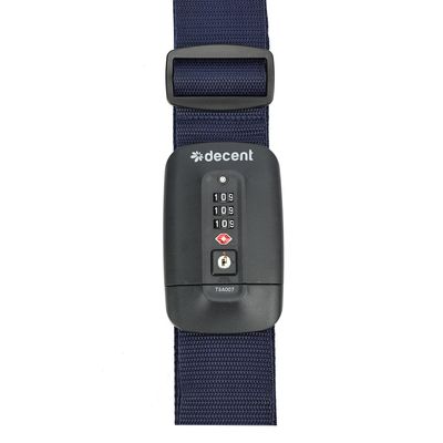 Decent Luggagestrap TSA-Lock darkblue
