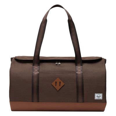 Herschel Supply Co. Heritage Duffel chocolate brown crosshatch/sadle brown
