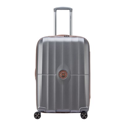 Delsey St Tropez 4 Double Wheels Trolley Expandable 67 silver