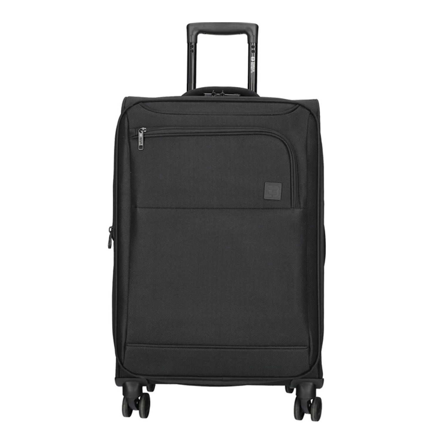 Enrico Benetti Oakville Spinner 75 black zachte koffer lichtgewicht koffer