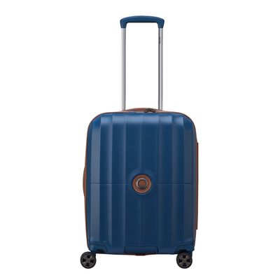 Delsey St Tropez 4 Double Wheels Slim Cabin Trolley 55 navy