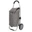 Beagles Boodschappen Trolley Bloem zwart/wit