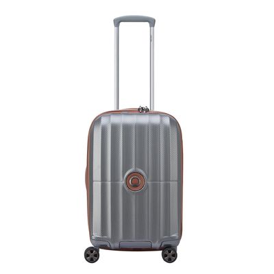 Delsey St Tropez 4 Double Wheels Expandable Cabin Trolley 55/35 silver