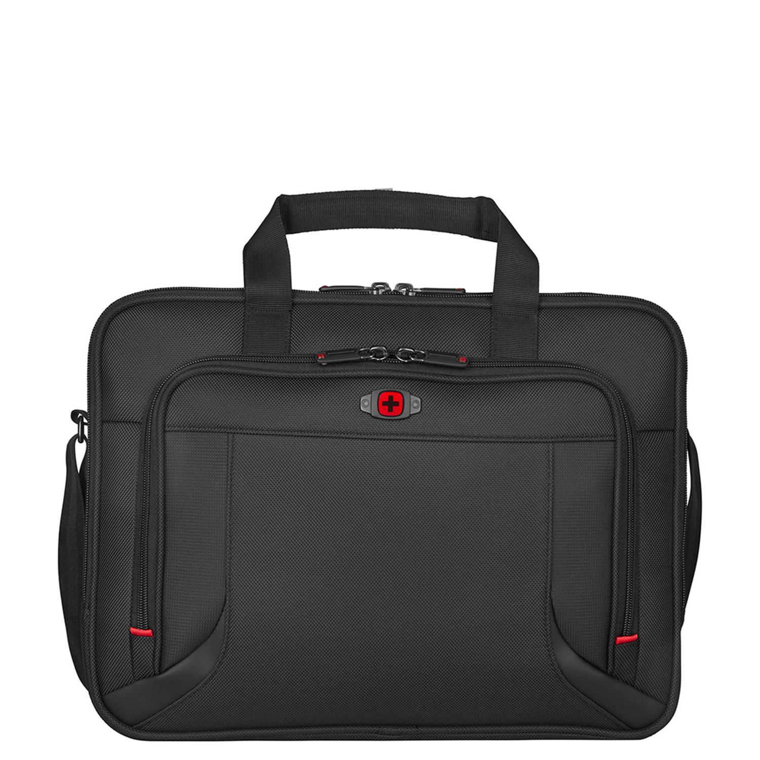 Travelbags Wenger Prospectus Laptop Briefcase 16" black schoudertas heren aanbieding