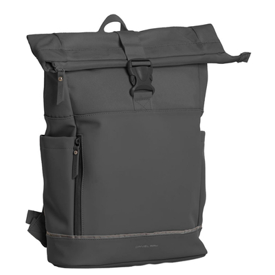 Daniel Ray Pittsburgh Rolltop Backpack Coated 15.6" dark grey