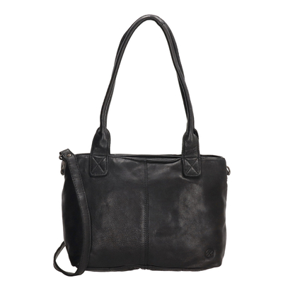 Hide & Stitches Paint Rock Shopper Shoulderbag black