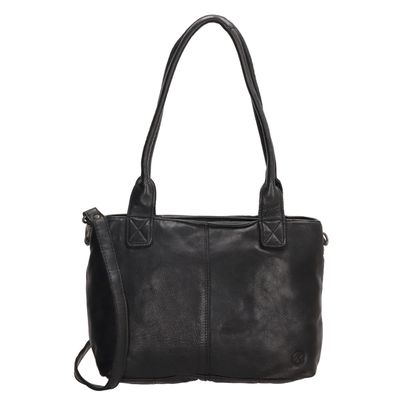 Hide & Stitches Paint Rock Shopper Shoulderbag black