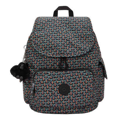 Kipling City Pack S prt ac geo feather