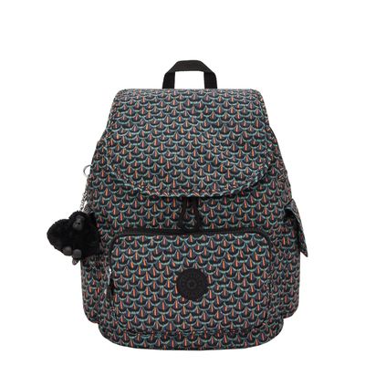 Kipling City Pack S prt ac geo feather