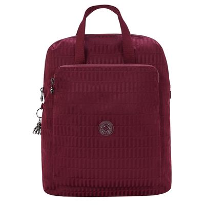 Kipling Kazuki ej maroon tile jacquard
