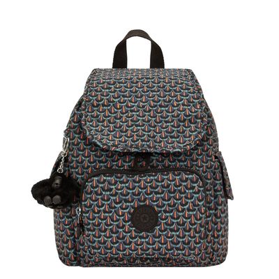 Kipling City Pack Mini prt ac geo feather