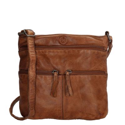 Hide & Stitches Paint Rock Shoulderbag High cognac