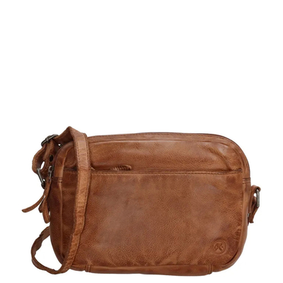 Hide & Stitches Paint Rock Shoulderbag Small cognac