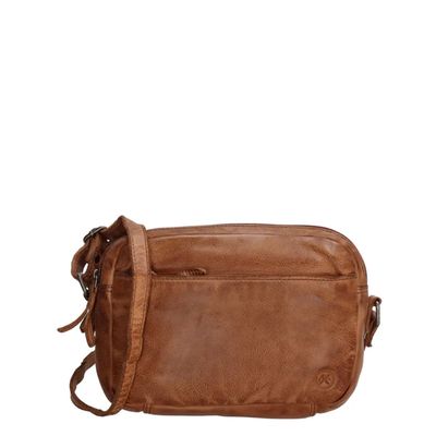 Hide & Stitches Paint Rock Shoulderbag Small cognac