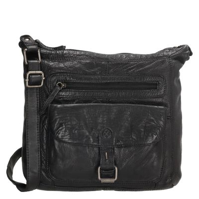 Hide & Stitches Paint Rock Shoulderbag black
