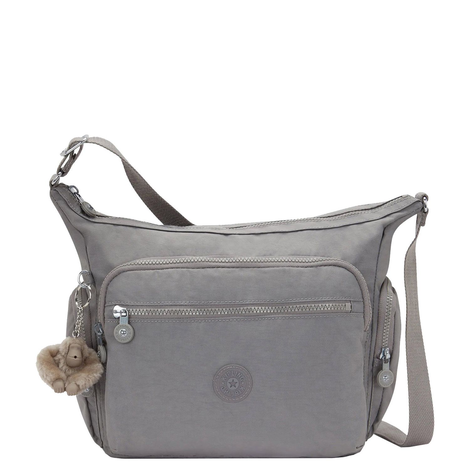 Kipling Gabbie schoudertas grijs