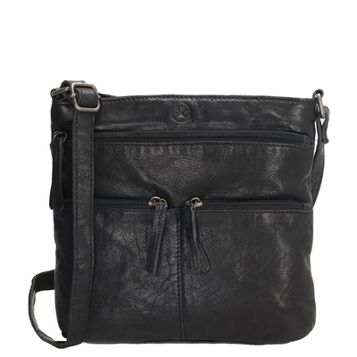 Hide & Stitches Paint Rock Shoulderbag High black