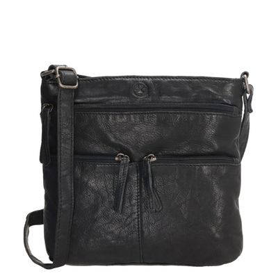 Hide & Stitches Paint Rock Shoulderbag High black