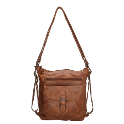 Hide & Stitches Paint Rock Backpack Shopper cognac