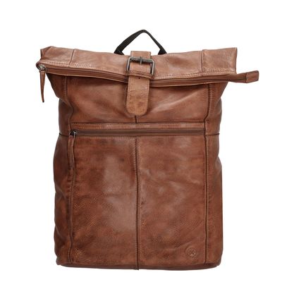 Hide & Stitches Paint Rock Rolltop Backpack 13.3" cognac