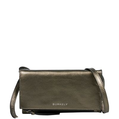 Burkely Creased Crystal Phone Bag gun metal
