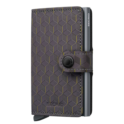Secrid Miniwallet Optical grey-yellow
