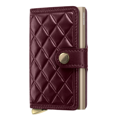 Secrid Miniwallet Emboss Diamond bordeaux
