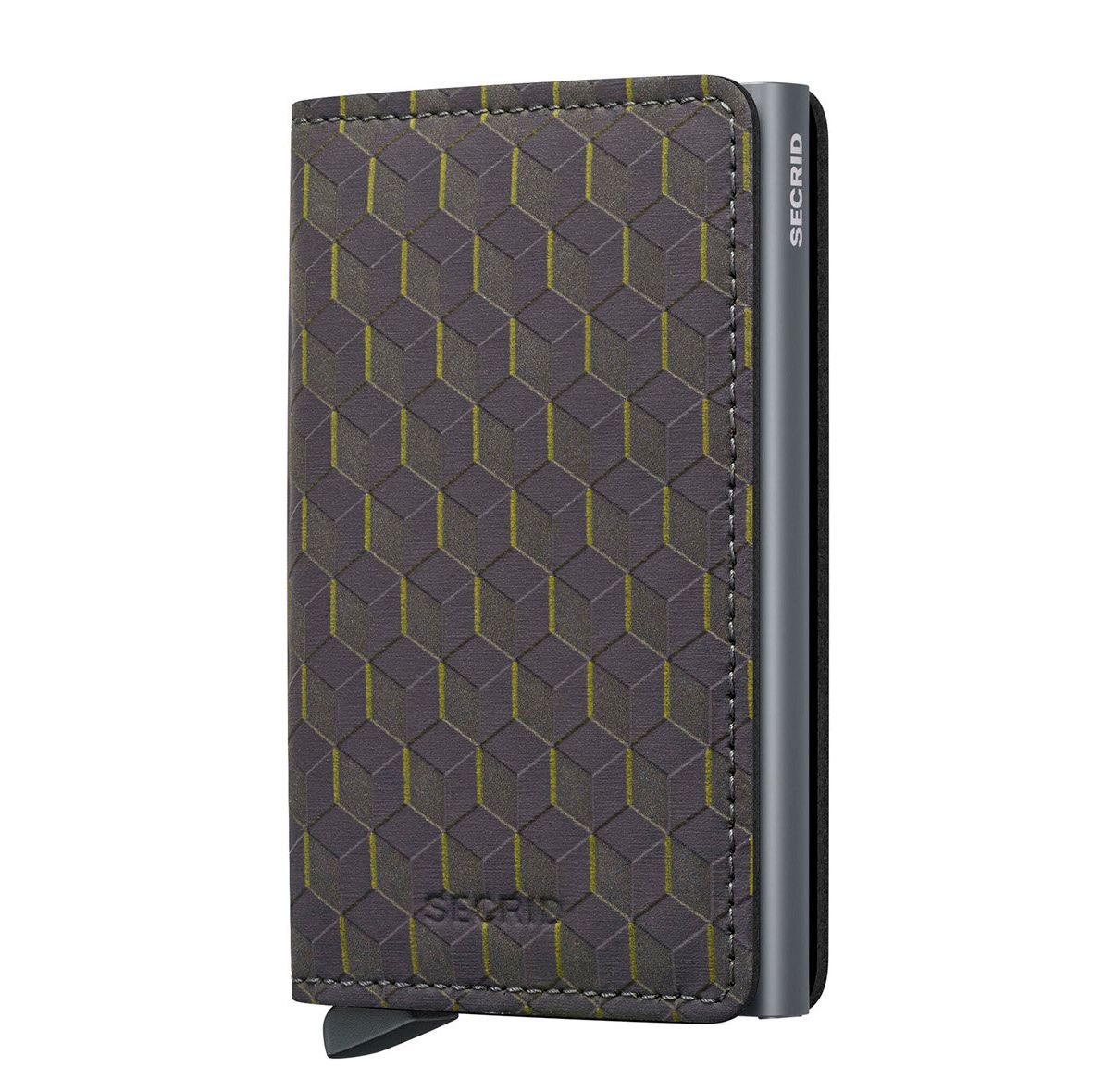 Secrid Slim Wallet Pasjeshouders grijs, geel en multicolor