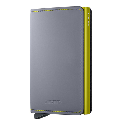Secrid Slimwallet Matte grey & lime