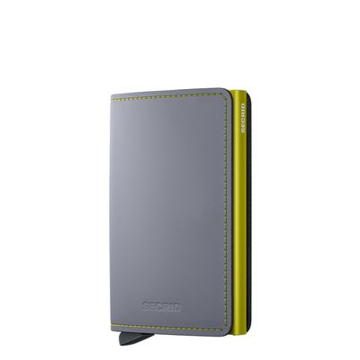 Secrid Slimwallet Matte grey & lime