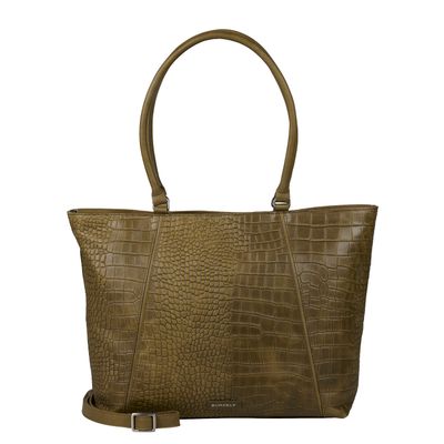 Burkely Cool Colbie Wide Tote 15.6" olive