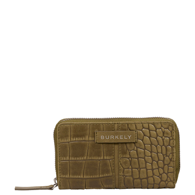 Burkely Cool Colbie Medium Zip Around Wallet olive