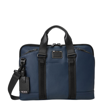 Tumi Alpha Bravo Academy Brief navy coated