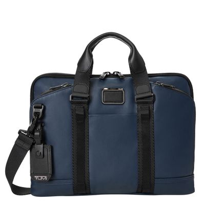 Tumi Alpha Bravo Academy Brief navy coated