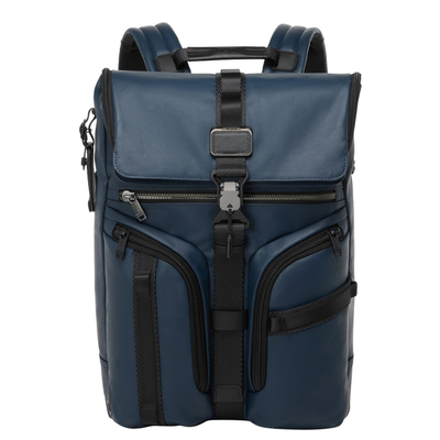 Tumi Alpha Bravo Surveillance Backpack navy coated