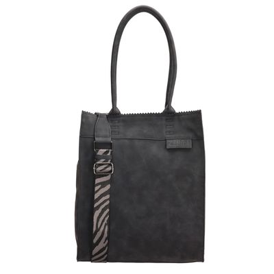Zebra Trends Natural Bag Merel Kartel Shopper black