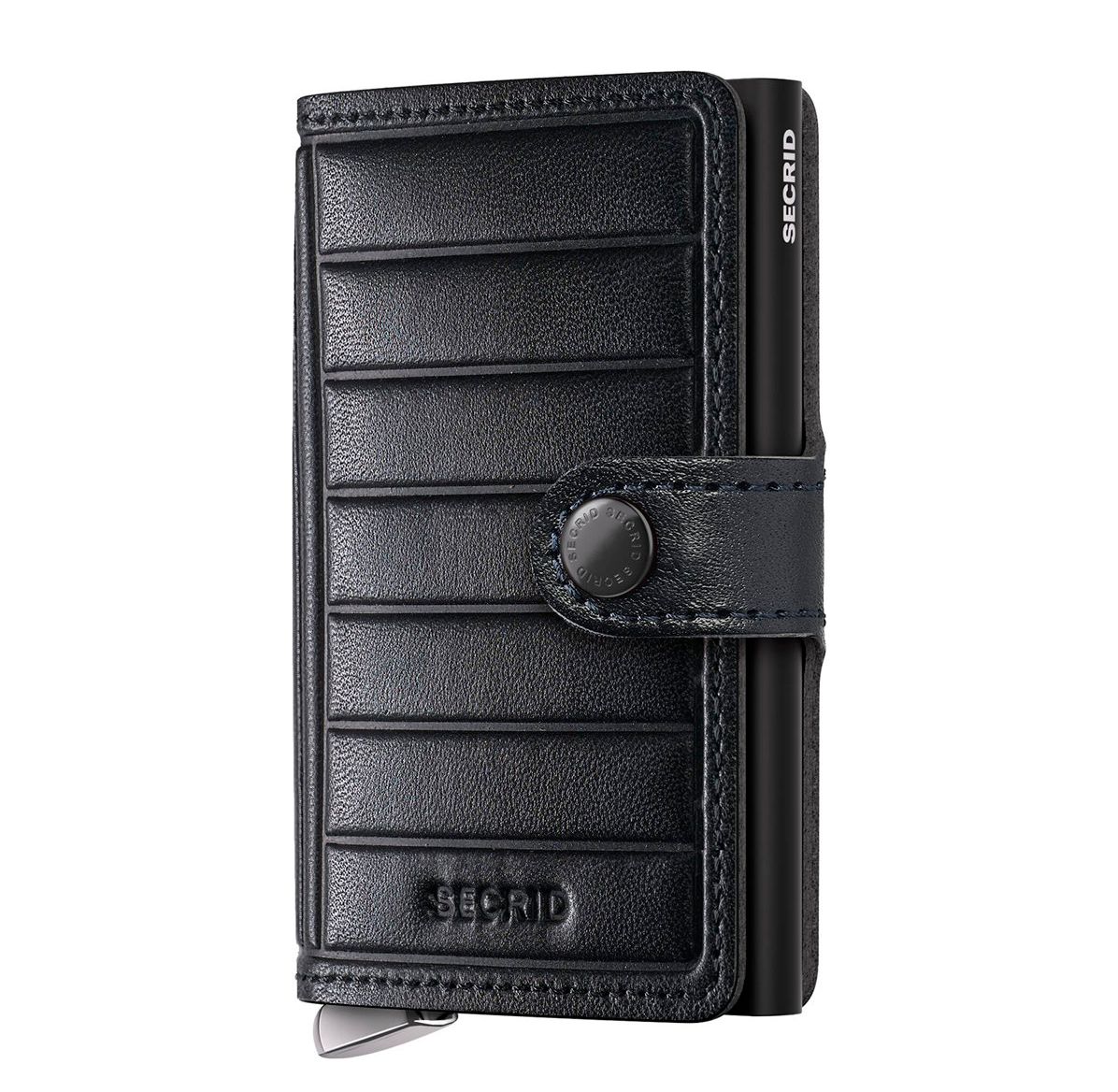 Secrid Miniwallet Emboss Lines V2 black pasjeshouder