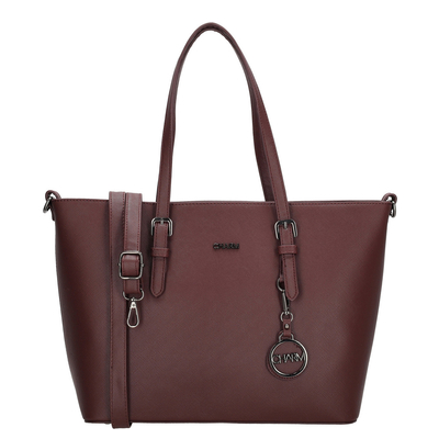 Charm London Birmingham Shopper red