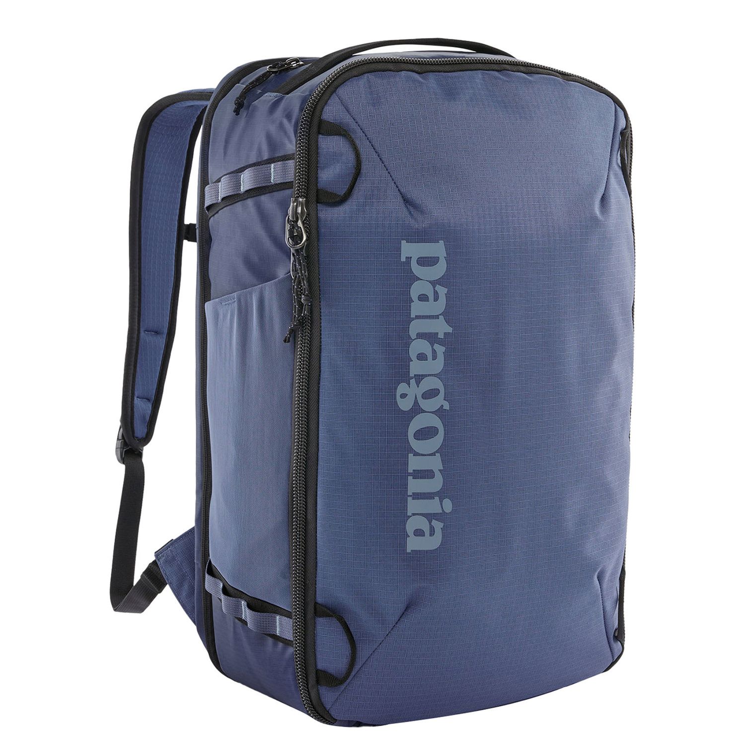 Patagonia Black Hole rugzak zwart en blauw
