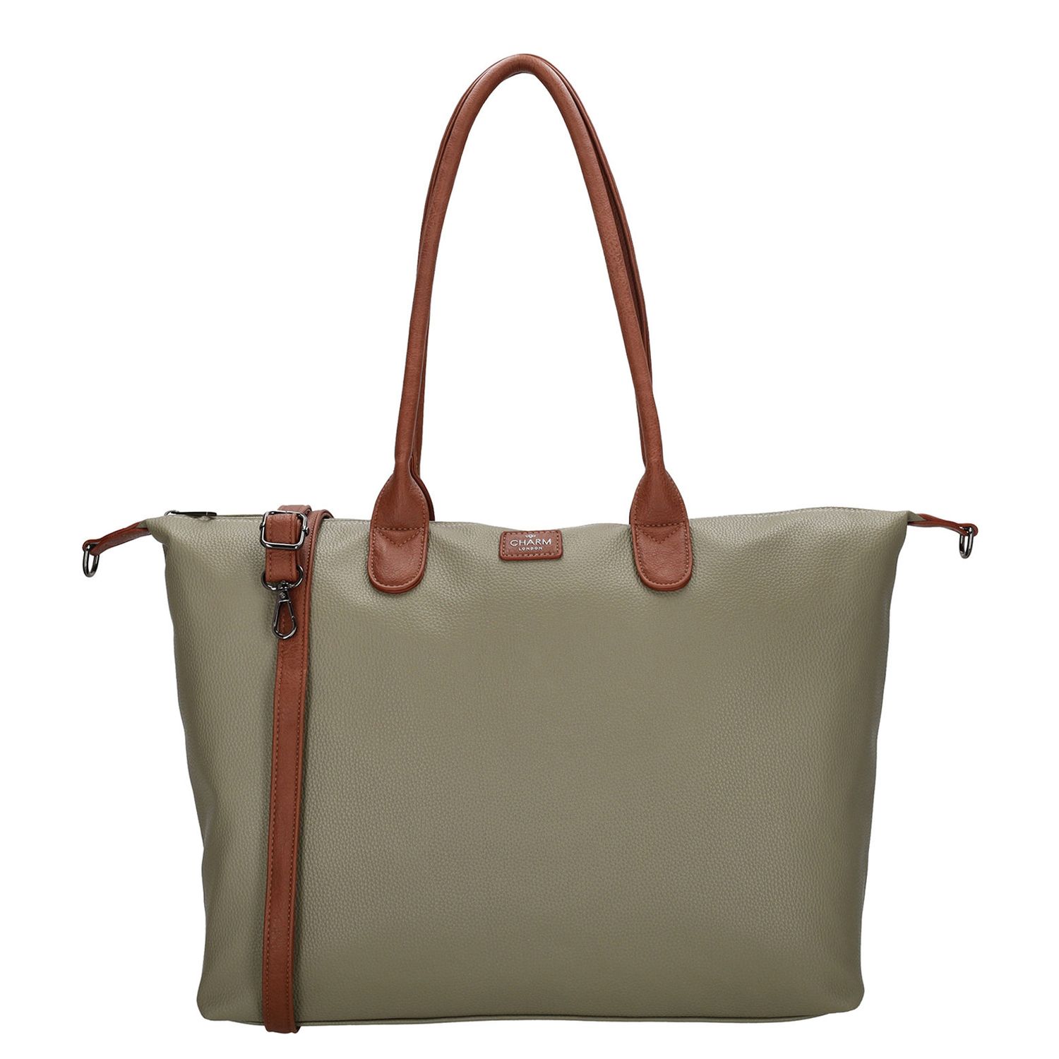Charm London laptoptas groen
