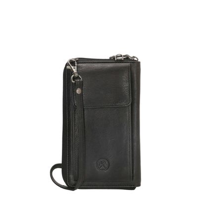 Hide & Stitches Paint Rock Phonebag black