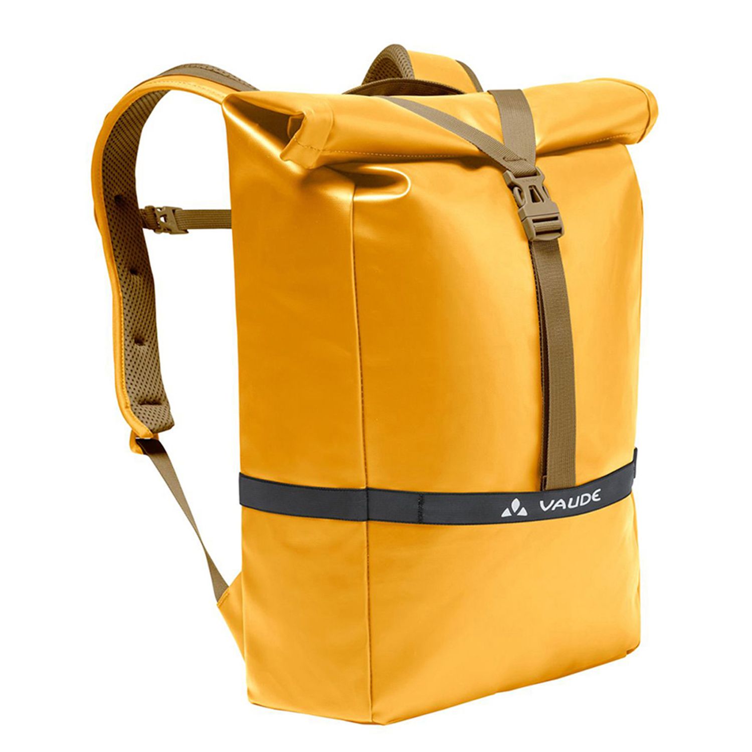 Travelbags Vaude Mineo laptop laptop rugzak 23 L Rolltop laptop laptop rugzak burnt yellow aanbieding